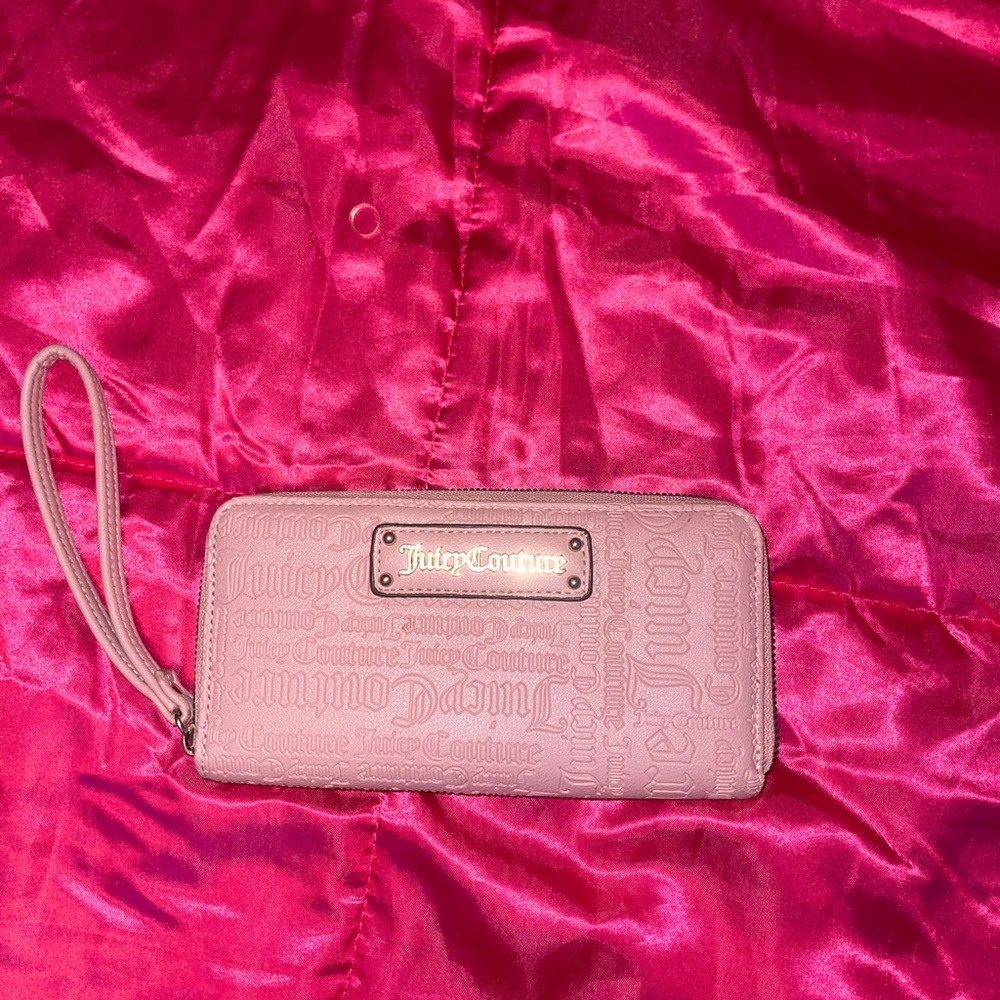 Juicy Couture Embossed Pink Wallet